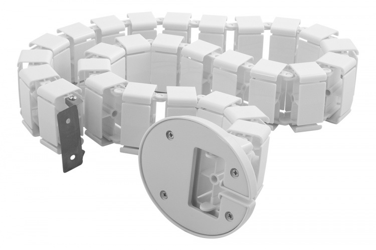 DELTACO Office, Spine Cable Organizer & Hider, Black DELTACO Office, Spine Cable Organizer & Hider, Black