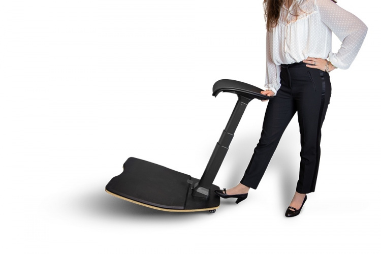 DELTACO Office, Ergonomic Leaning Chair with Anti-Fatigue Mat DELTACO Office, Ergonomic Leaning Chair with Anti-Fatigue Mat