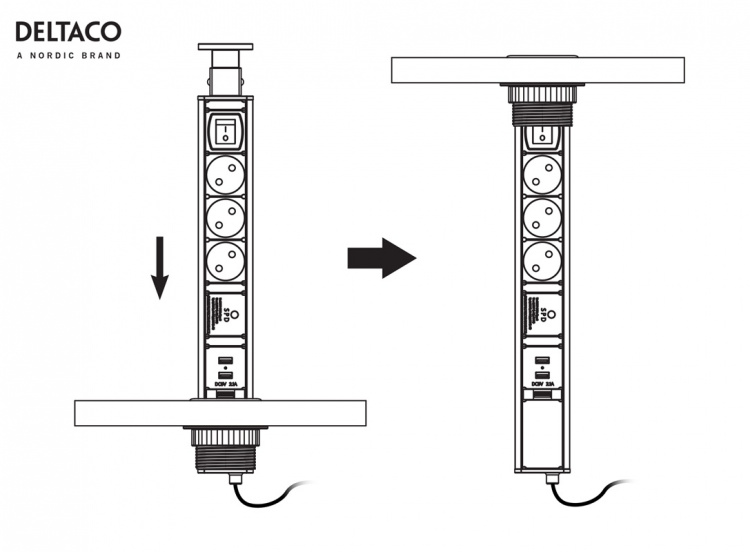 DELTACO Office, Uttag