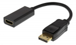 DELTACO Displayport ma - HDMI fe adapter, DP++, 3840x2160 60Hz, black DELTACO Displayport ma - HDMI fe adapter, DP++, 3840x2160 60Hz, black