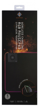 DELTACO GAMING RGB mousepad, fast wireless charging, 900x400x4mm DELTACO GAMING RGB mousepad, fast wireless charging, 900x400x4mm