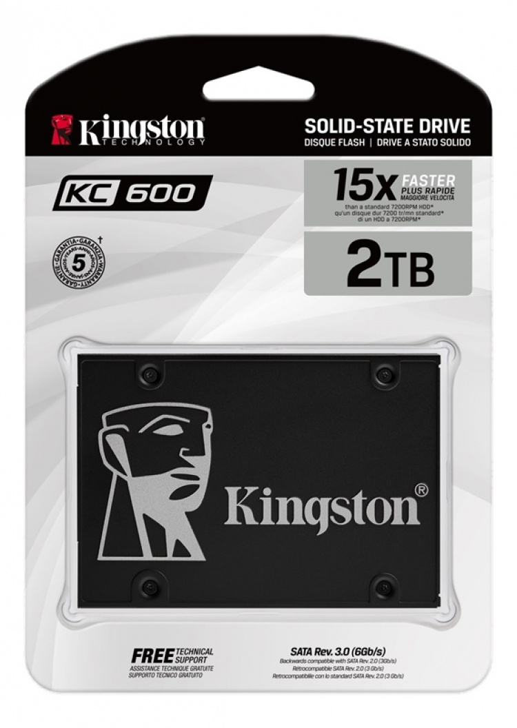 Kingston 2048GB SSD KC600 SATA3 2.5