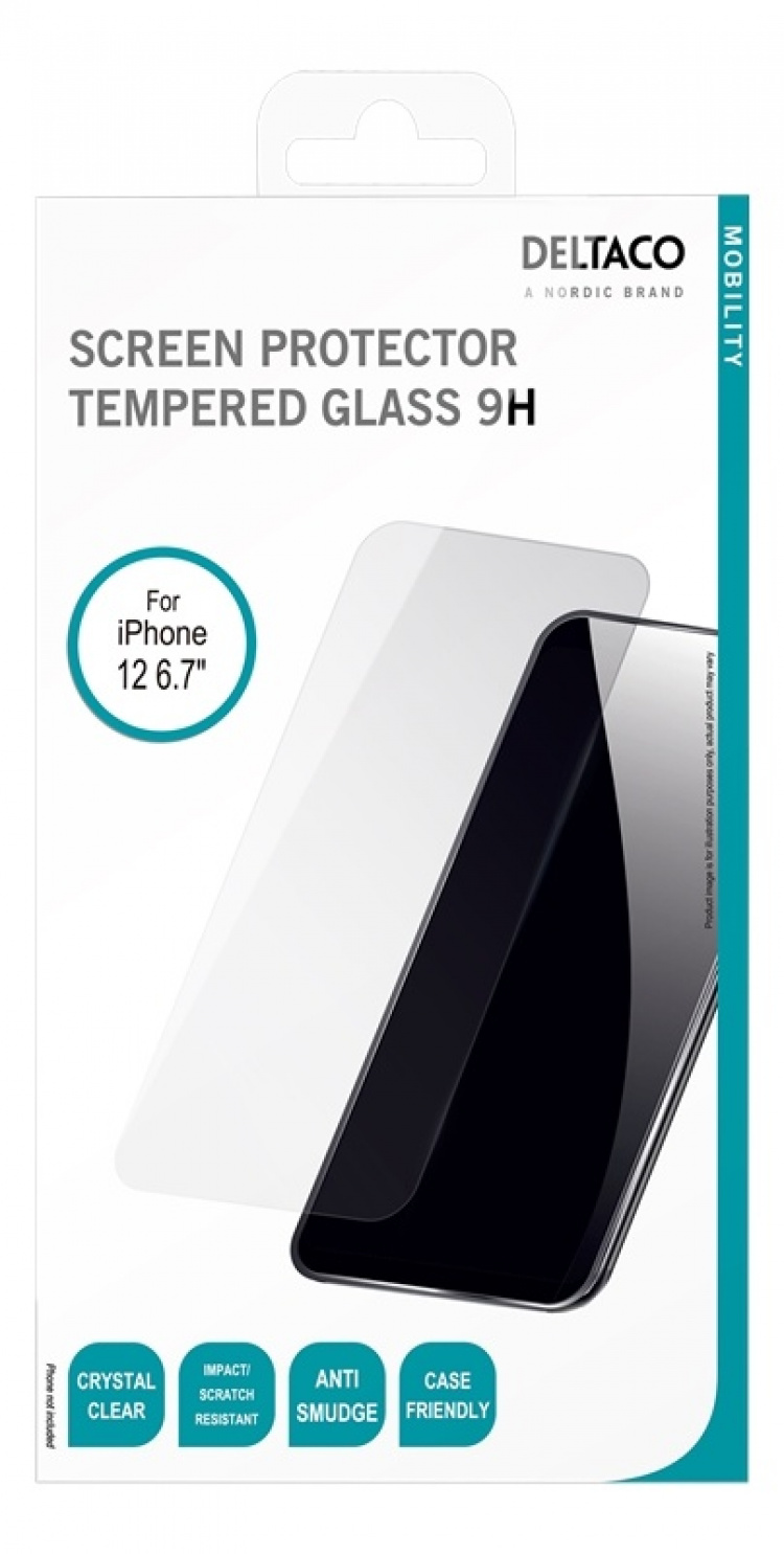 DELTACO screen protector, iPhone 12 Pro Max, 2.5D DELTACO screen protector, iPhone 12 Pro Max, 2.5D