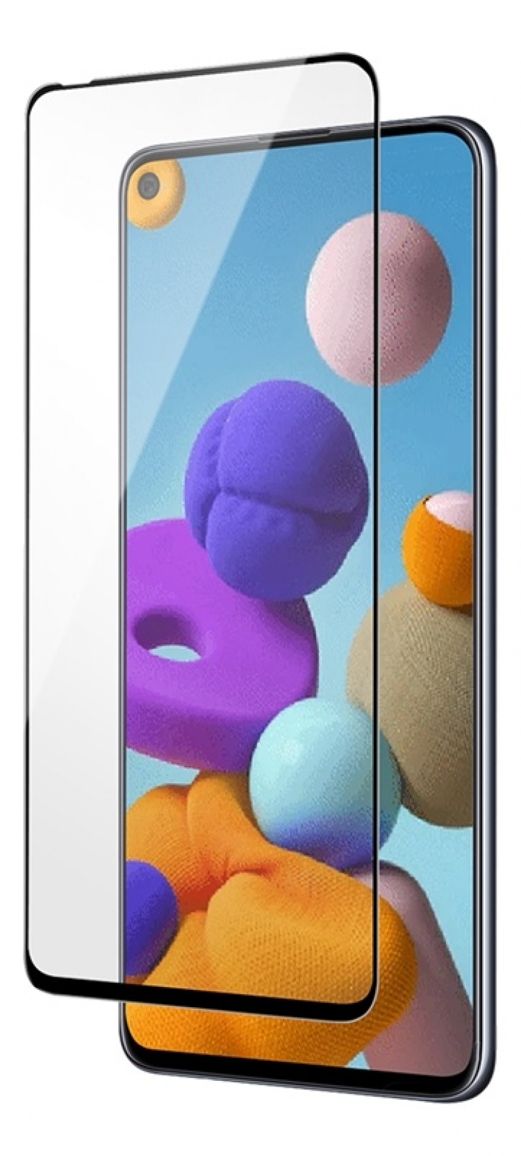 DELTACO screen protector Samsung Galaxy A21s 2.5D full coverage