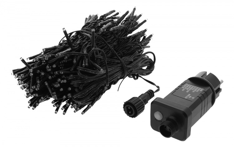 WiFi light chain, 15m, 120 led, adapter,IP44,WW