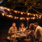 WiFi light chain, 15m, 120 led, adapter,IP44,WW