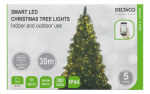 WiFi Tree light, 2m, 10 strings, 30 led, adapter, IP44,WW,