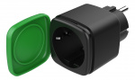 DELTACO SMART HOME outdoor plug, WiFi, IP44, 1xCEE 7/3, 13A, black/gre