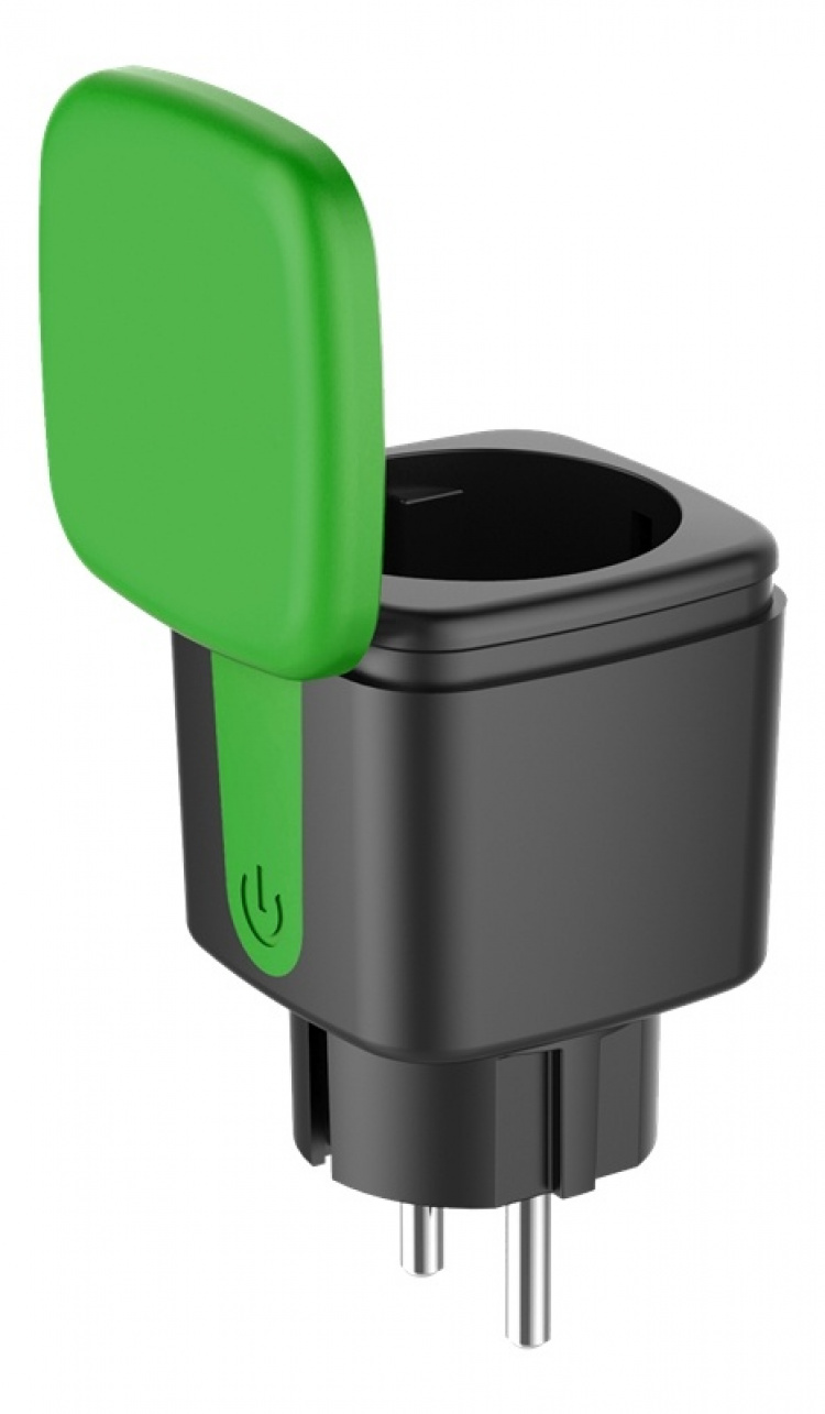 DELTACO SMART HOME outdoor plug, WiFi, IP44, 1xCEE 7/3, 13A, black/gre DELTACO SMART HOME outdoor plug, WiFi, IP44, 1xCEE 7/3, 13A, black/gre