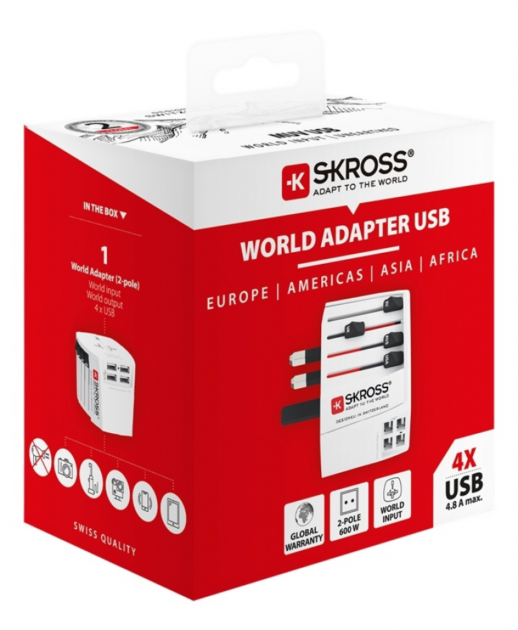 SKROSS MUV USB suitable for unearthed units (2-pin) SKROSS MUV USB suitable for unearthed units (2-pin)
