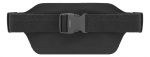 STREETZ Sport waist bag, reflective, fits most mobile phones, black