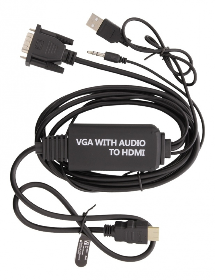 DELTACO VGA & Audio - HDMI cable, USB powered, 2m, blackDELTACO VGA & DELTACO VGA & Audio - HDMI cable, USB powered, 2m, blackDELTACO VGA &