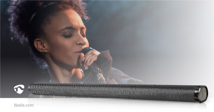 Nedis Soundbar | 2.0 | DSP Programs | 135 W | 1x 3.5 mm / 1x Coax Audio / 1x Optical / 1x USB | 1x HDMI (with ARC) | Bluetooth® | Mountable | Black / Dark Grey