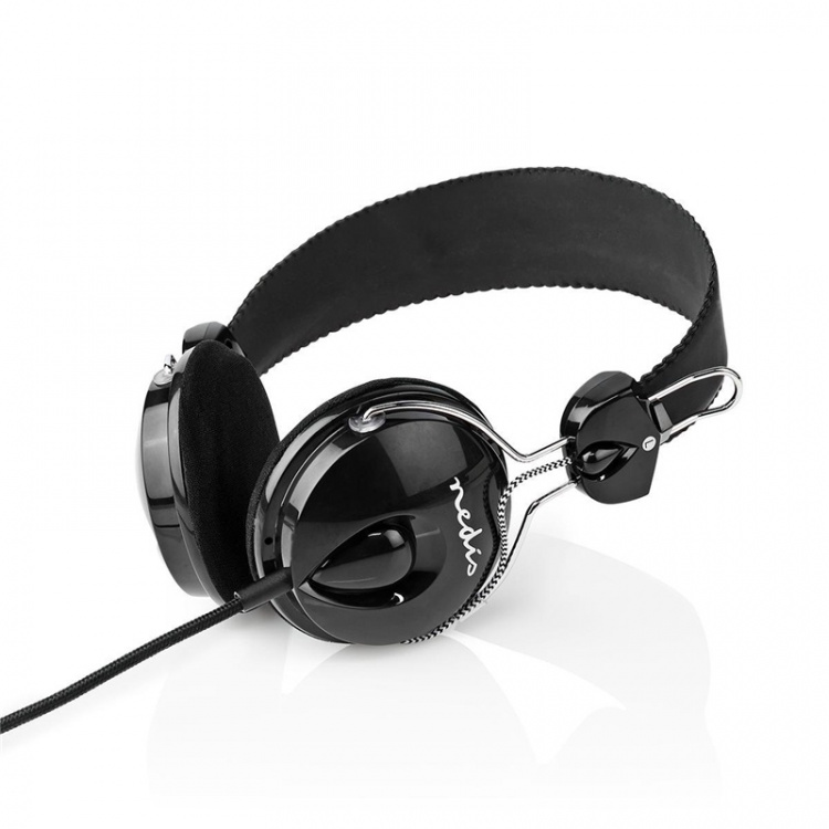 Nedis On-Ear Wired Headphones | 3.5 mm | Cable length: 1.10 m | Black