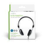 Nedis On-Ear Wired Headphones | 3.5 mm | Cable length: 1.10 m | Black
