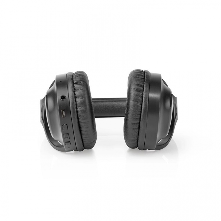 Nedis Wireless Over-Ear Headphones | Battery play time: 20 hrs | Built-in microphone | Press Control | Voice control support | Volume control | Travel case included | Black