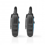 Nedis Walkie-Talkie Set | 2 Handsets | Up to 3 km | Frequency channels: 3 | PTT | up to 3 Hours | Black / Blue Nedis Walkie-Talkie Set | 2 Handsets | Up to 3 km | Frequency channels: 3 | PTT | up to 3 Hours | Black / Blue