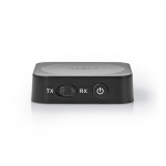 Nedis Bluetooth® Transmitter Receiver | Audio / video / data connections input: 1x AUX | Audio / video / data connections output: 1x AUX | SBC | Up to 1 Device | Battery play time: 6 hrs | Black