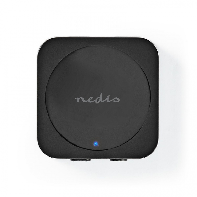 Nedis Bluetooth® Transmitter Receiver | Audio / video / data connections input: 1x AUX | Audio / video / data connections output: 1x AUX | SBC | Up to 1 Device | Battery play time: 6 hrs | Black