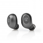 Nedis Fully Wireless Earphones | Bluetooth® | Battery play time: 3 hrs | Touch Control | Charging case | Built-in microphone | Voice control support | Grey / Silver