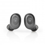 Nedis Fully Wireless Earphones | Bluetooth® | Battery play time: 3 hrs | Touch Control | Charging case | Built-in microphone | Voice control support | Grey / Silver