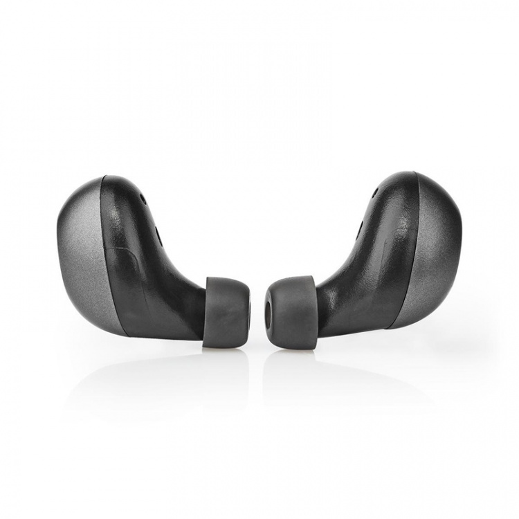 Nedis Fully Wireless Earphones | Bluetooth® | Battery play time: 3 hrs | Touch Control | Charging case | Built-in microphone | Voice control support | Grey / Silver