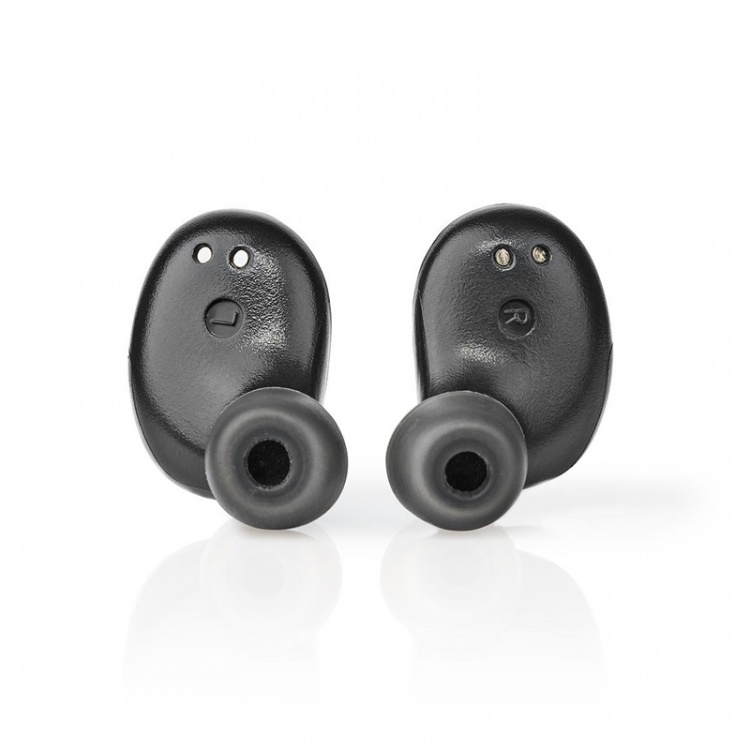Nedis Fully Wireless Earphones | Bluetooth® | Battery play time: 3 hrs | Touch Control | Charging case | Built-in microphone | Voice control support | Grey / Silver