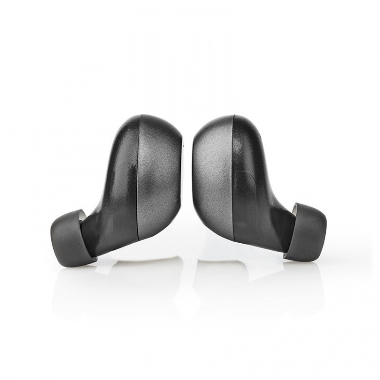 Nedis Fully Wireless Earphones | Bluetooth® | Battery play time: 3 hrs | Touch Control | Charging case | Built-in microphone | Voice control support | Grey / Silver