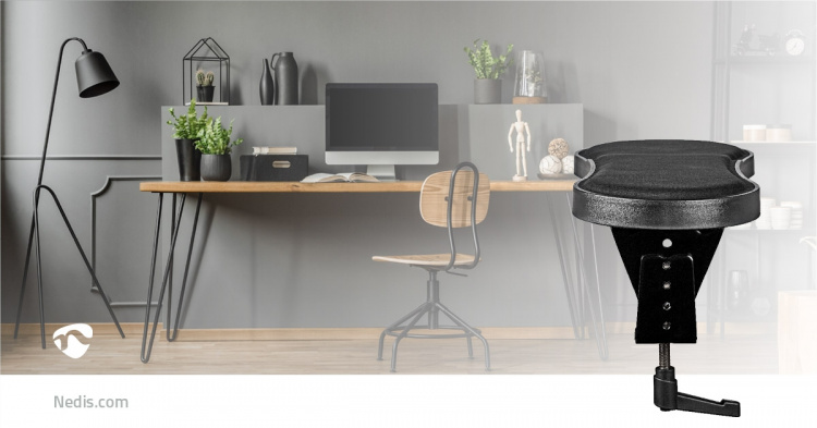 Nedis Armrest | Number of pivot points: 1 Pivot point(s) | Forearm pad length: 40 | Max. carrying capacity: 5 kg | Swivel angle: 360 ° | With mouse platform