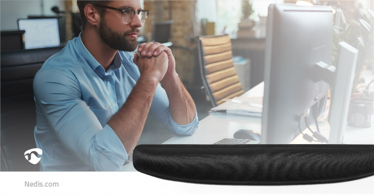 Nedis Gel Keyboard Wrist Pad | Lycra / PU | Yes Nedis Gel Keyboard Wrist Pad | Lycra / PU | Yes