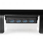 Nedis Monitor Stand | Ergonomics: Yes | Maximum carrying capacity: 18 kg | Universal | USB hub | Adjustable height: No