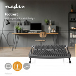Nedis Feet Rest | Adjustable Angle | Black | Metal / Plastic