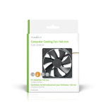 Nedis DC Fan | DC | Fan size: 140 mm | 3-Pin | 24.9 dBA | Black Nedis DC Fan | DC | Fan size: 140 mm | 3-Pin | 24.9 dBA | Black