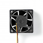 Nedis DC Fan | DC | Fan size: 60 mm | 3-Pin | 32.3 dBA | Black