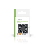 Nedis DC Fan | DC | Fan size: 60 mm | 3-Pin | 32.3 dBA | Black