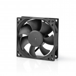 Nedis DC Fan | DC | Fan size: 80 mm | 3-Pin | 35.6 dBA | Black