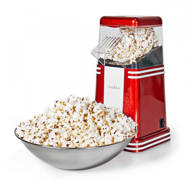 Nedis Popcorn Maker | 1200 W | 2 - 4 min | Red / White Nedis Popcorn Maker | 1200 W | 2 - 4 min | Red / White