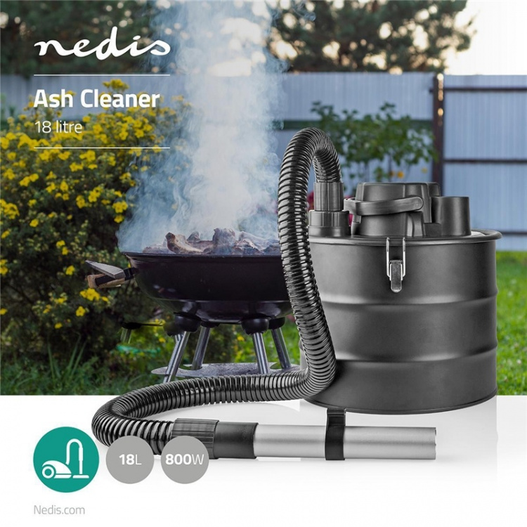 Nedis Ash Vacuum Cleaner | Bagless | Dust capacity: 18 l | 800 W | Hepa