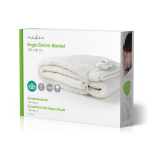 Nedis Electric Blanket | Underblanket | 1 Person | 150 x 80 cm | 3 Heat Settings | Washable | Overheating protection | Polyester / Synthetic