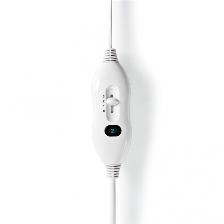 Nedis Electric Blanket | Underblanket | 1 Person | 150 x 80 cm | 3 Heat Settings | Washable | Overheating protection | Polyester / Synthetic