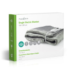Nedis Electric Blanket | Underblanket | 1 Person | 150 x 80 cm | 9 Heat Settings | Washable | Overheating protection | Digital control | Fleece / Polyester