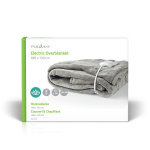 Nedis Electric Blanket | Overblanket | 1 Person | 180 x 130 cm | 9 Heat Settings | 9 h | Washable | Overheating protection | Digital control | Fleece