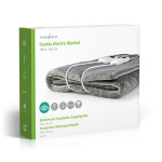 Nedis Electric Blanket | Underblanket | 2 Persons | 160 x 140 cm | 9 Heat Settings | 9 h | Washable | Overheating protection | Digital control | Fleece / Polyester