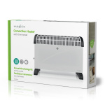 Nedis Convection Heater | 2000 W | 3 Heat Settings | Adjustable thermostat | Fall over protection | Integrated handle(s) | White Nedis Convection Heater | 2000 W | 3 Heat Settings | Adjustable thermostat | Fall over protection | Integrated handle(s) | White