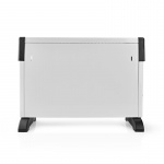 Nedis Convection Heater | 2000 W | 3 Heat Settings | Adjustable thermostat | Fall over protection | Integrated handle(s) | White Nedis Convection Heater | 2000 W | 3 Heat Settings | Adjustable thermostat | Fall over protection | Integrated handle(s) | White