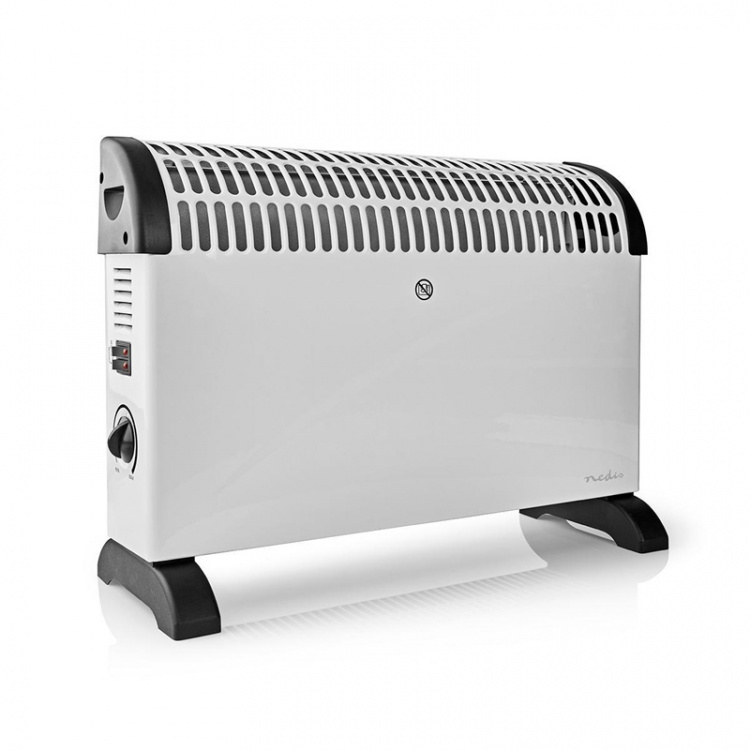 Nedis Convection Heater | 2000 W | 3 Heat Settings | Adjustable thermostat | Fall over protection | Integrated handle(s) | White Nedis Convection Heater | 2000 W | 3 Heat Settings | Adjustable thermostat | Fall over protection | Integrated handle(s) | White