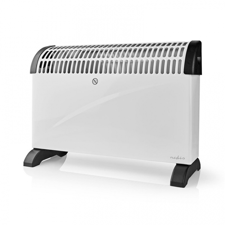 Nedis Convection Heater | 2000 W | 3 Heat Settings | Adjustable thermostat | Fall over protection | Integrated handle(s) | White Nedis Convection Heater | 2000 W | 3 Heat Settings | Adjustable thermostat | Fall over protection | Integrated handle(s) | White