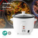 Nedis Rice Cooker | 0.6 l | 300 W | Aluminum Steamer | Non stick coating | Removable bowl | Auto shut-off Nedis Rice Cooker | 0.6 l | 300 W | Aluminum Steamer | Non stick coating | Removable bowl | Auto shut-off