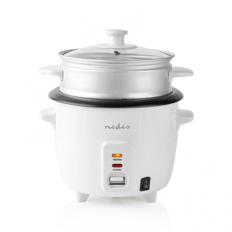 Nedis Rice Cooker | 0.6 l | 300 W | Aluminum Steamer | Non stick coating | Removable bowl | Auto shut-off Nedis Rice Cooker | 0.6 l | 300 W | Aluminum Steamer | Non stick coating | Removable bowl | Auto shut-off