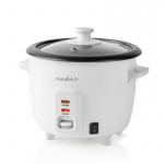 Nedis Rice Cooker | 0.6 l | 300 W | Aluminum Steamer | Non stick coating | Removable bowl | Auto shut-off Nedis Rice Cooker | 0.6 l | 300 W | Aluminum Steamer | Non stick coating | Removable bowl | Auto shut-off